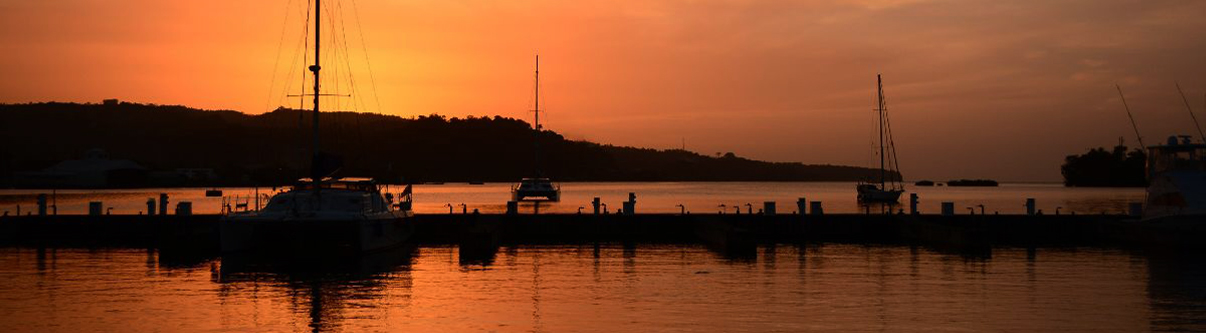 牙买加海边夕阳
